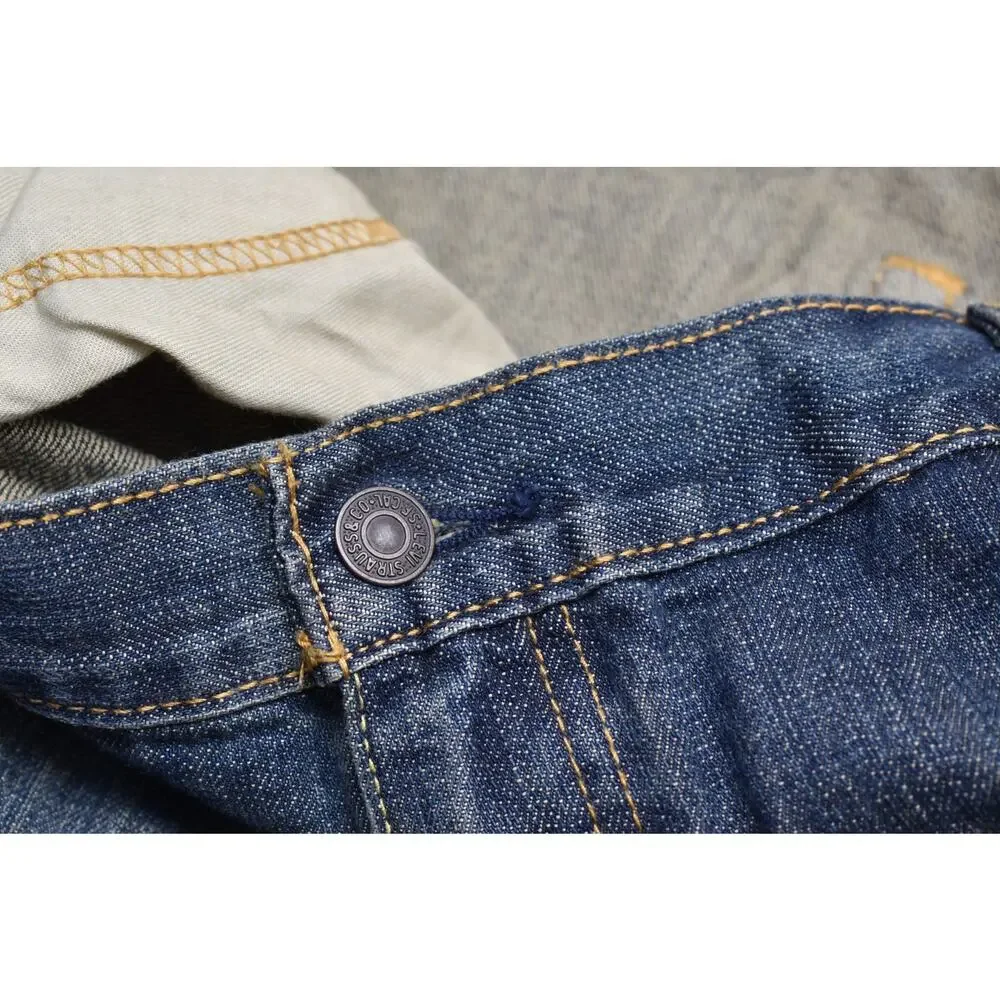 Levi's 559 Relaxed Straight Leg Jeans Men's Size 46x32 Dark Wash Denim Blue